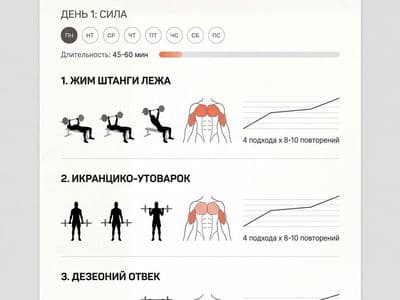План тренировок через нейросеть по фото