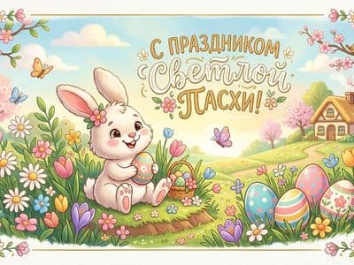 Открытки с католической Пасхой: создайте поздравления по фото с нейросетью