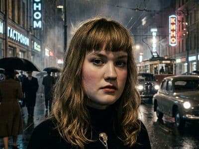 Фотосессия в стиле нуар: черно-белые фото и ретро образы с нейросетью