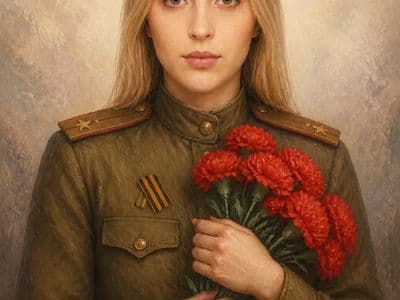 Пригласительная открытка на 9 мая — создание с помощью нейросети