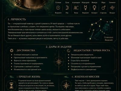 Натальная карта — создание онлайн с помощью нейросети