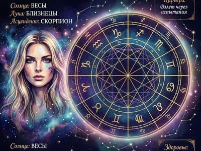 Натальная карта на год — создание по дате рождения через нейросеть