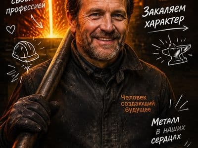 День металлурга — создание открыток и фото через нейросеть