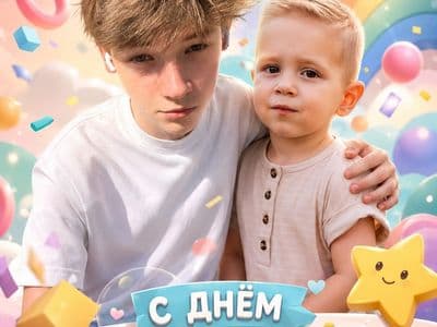 Открытки ко Дню защиты детей — создание с помощью нейросети
