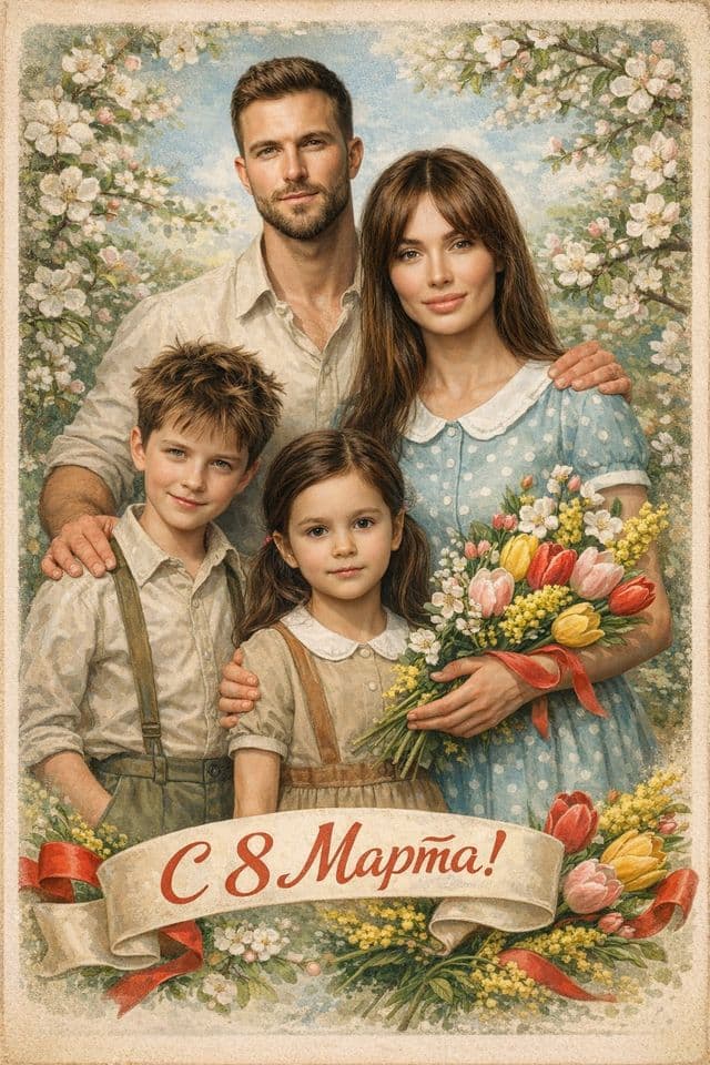 красивые открытки с 8 марта
