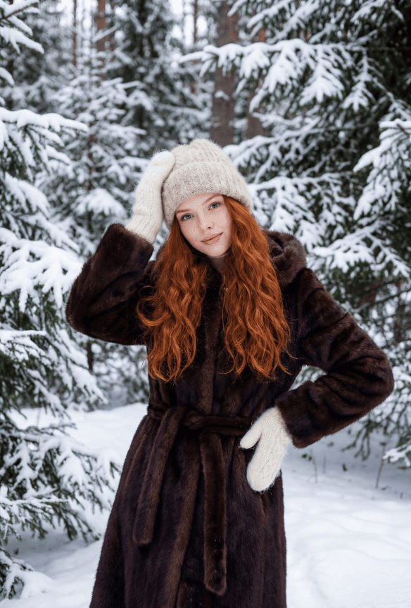 Фотосессия в парке и на природе в нейросети