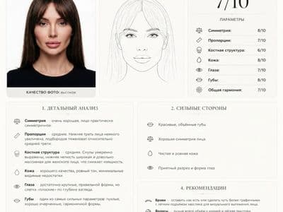 Анализ лица по фото онлайн — оценка внешности нейросетью